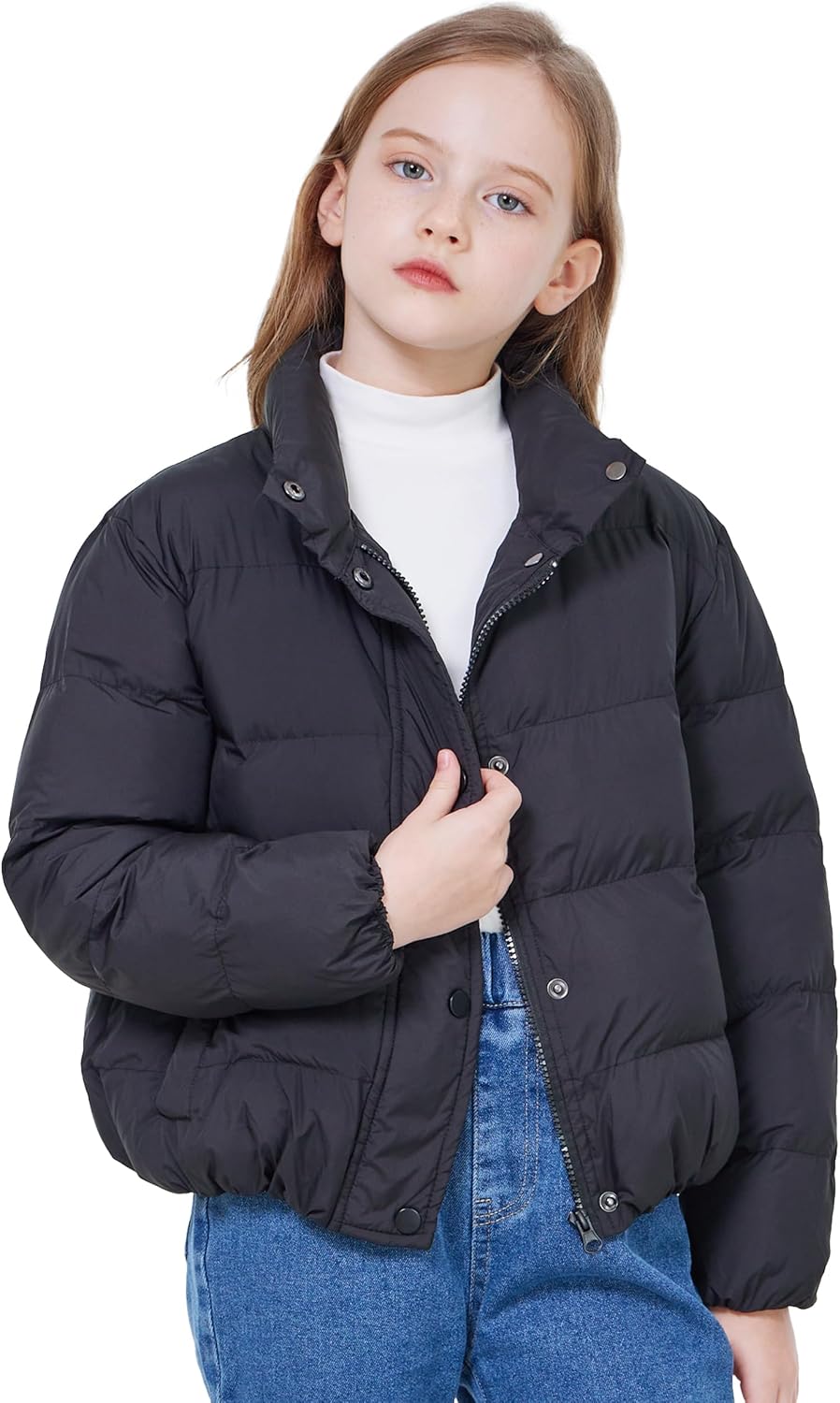 WULFUL Girls Winter Coating with Quilted Shell