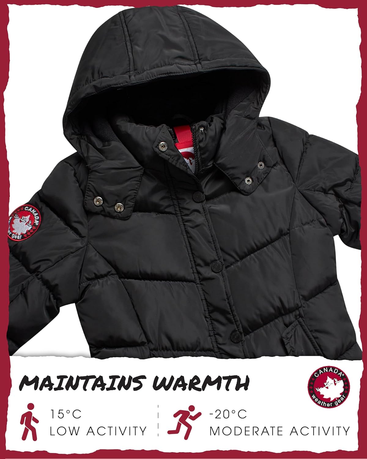 Girls Quilted Winter Coat Parka - Heavyweight Puffer Windbreaker for Girls