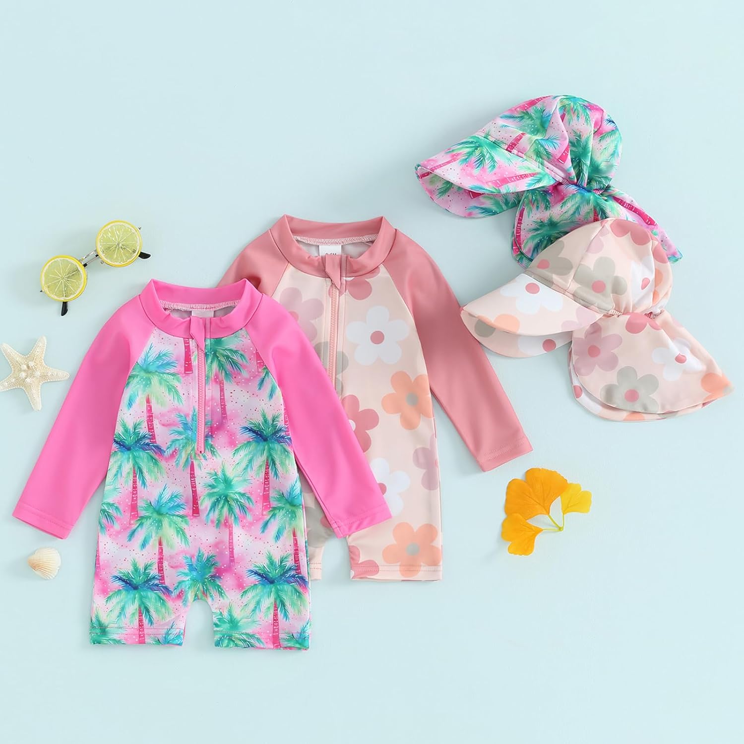 Bath Time Bijoux Toddler rash guard with zipper