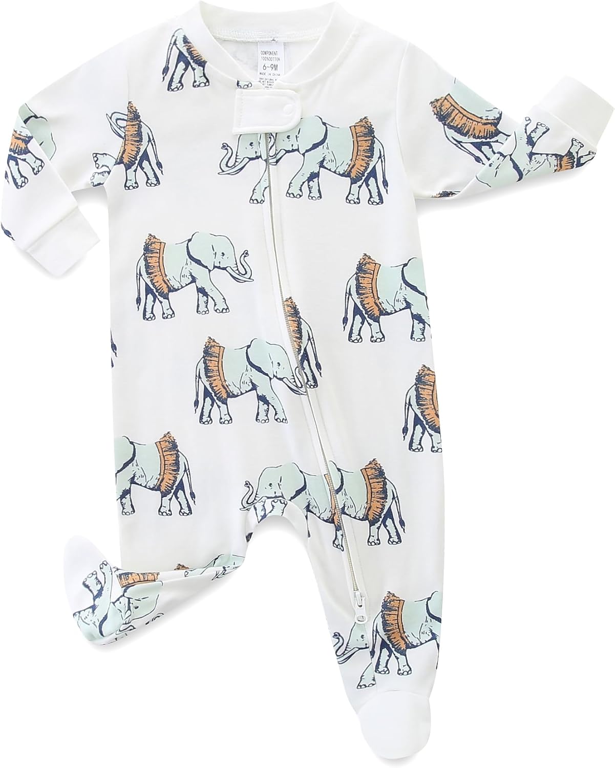 Adorable Cotton Footy Rompers for Baby Easy zuwarchen and Stay Cozy