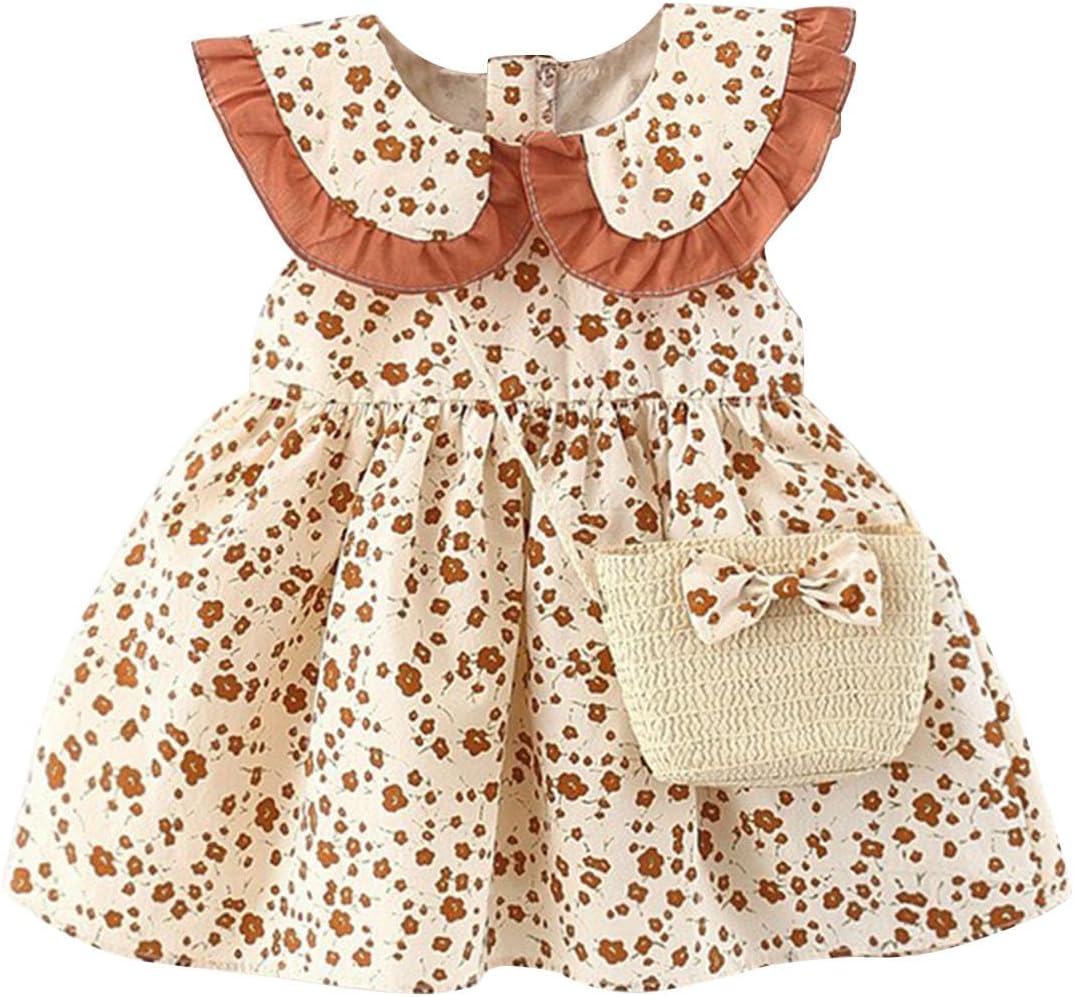 Floral Summer Toddler Dress for Baby Girls