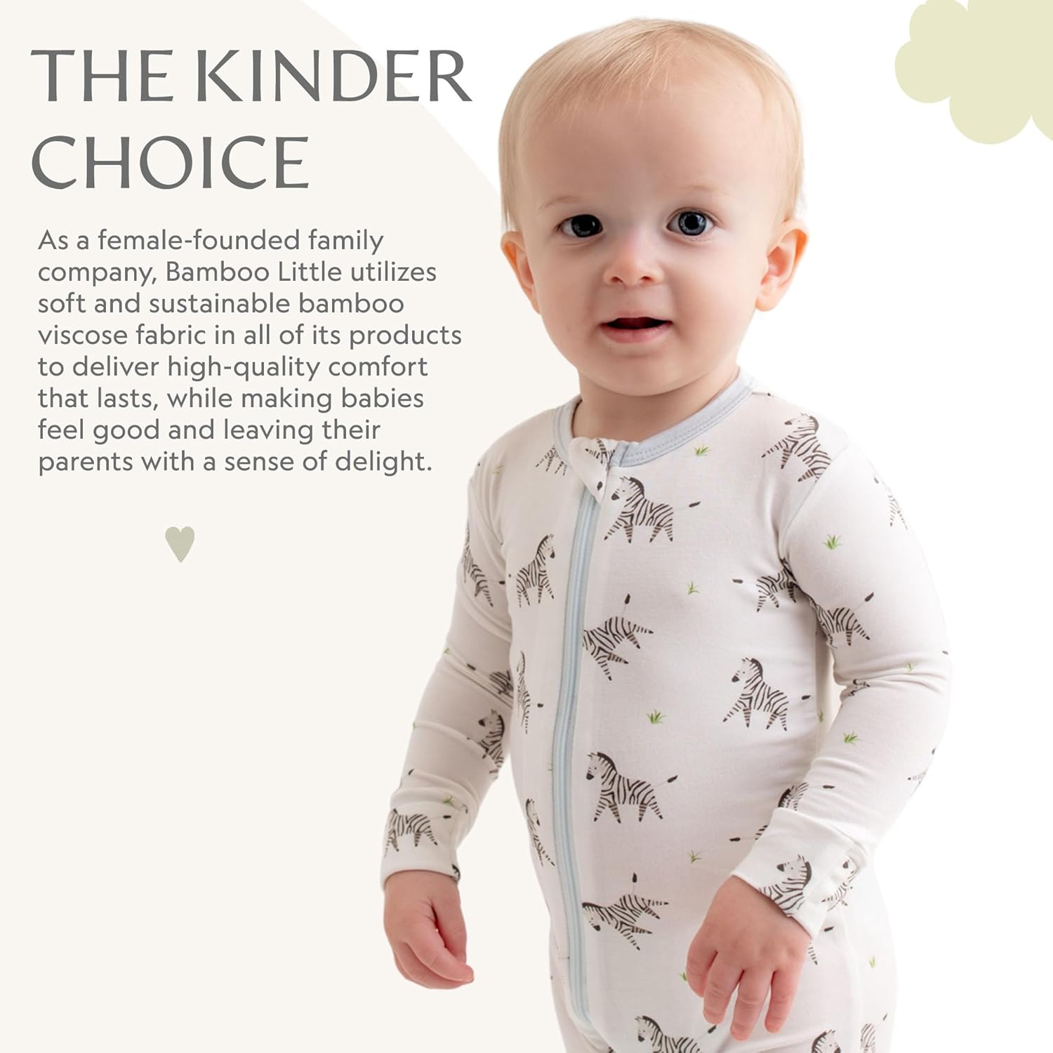 Bamboo Little Soft Baby Footie Pajama Set for 0-24 Months