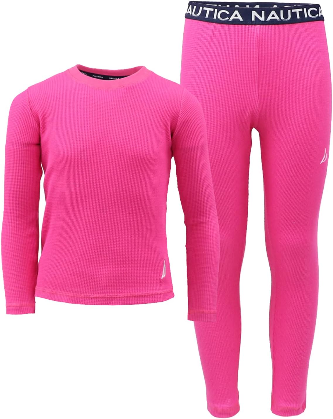 Nautica Girls 2-Piece Waffle Thermal Underwear Set