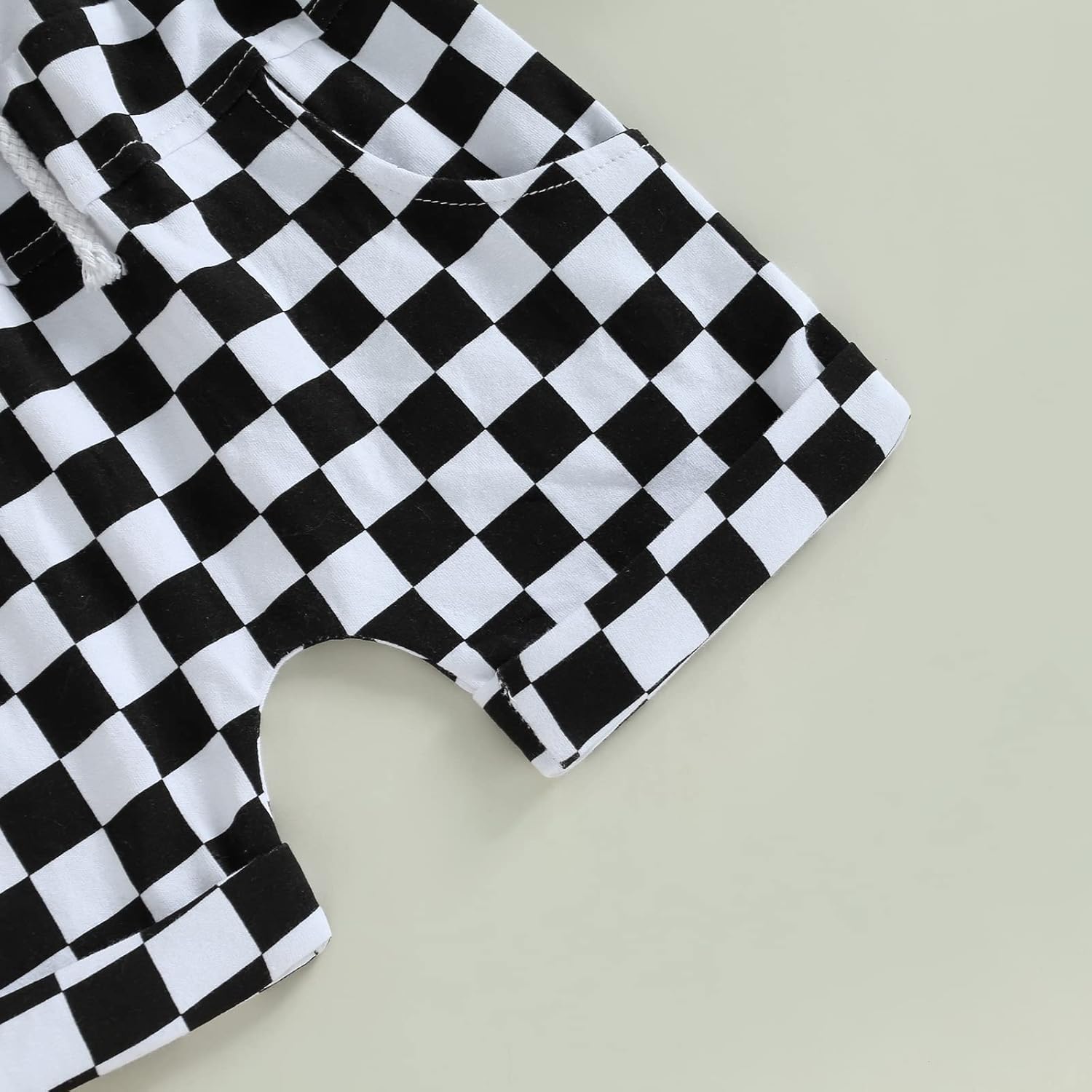 Adjustable Baby Boy Girl Checkered Set