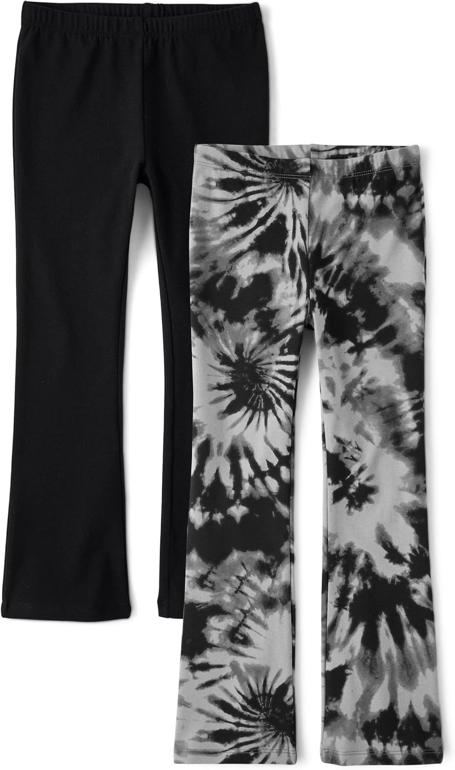The Childrens Place Girls Flare Leggings - Tie Dye Solid