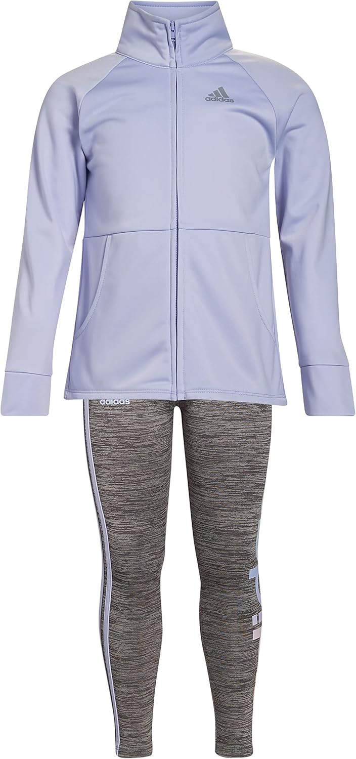 Flipday Adventure Adidas Girls Zip Front Classic Tritto Set Joggers