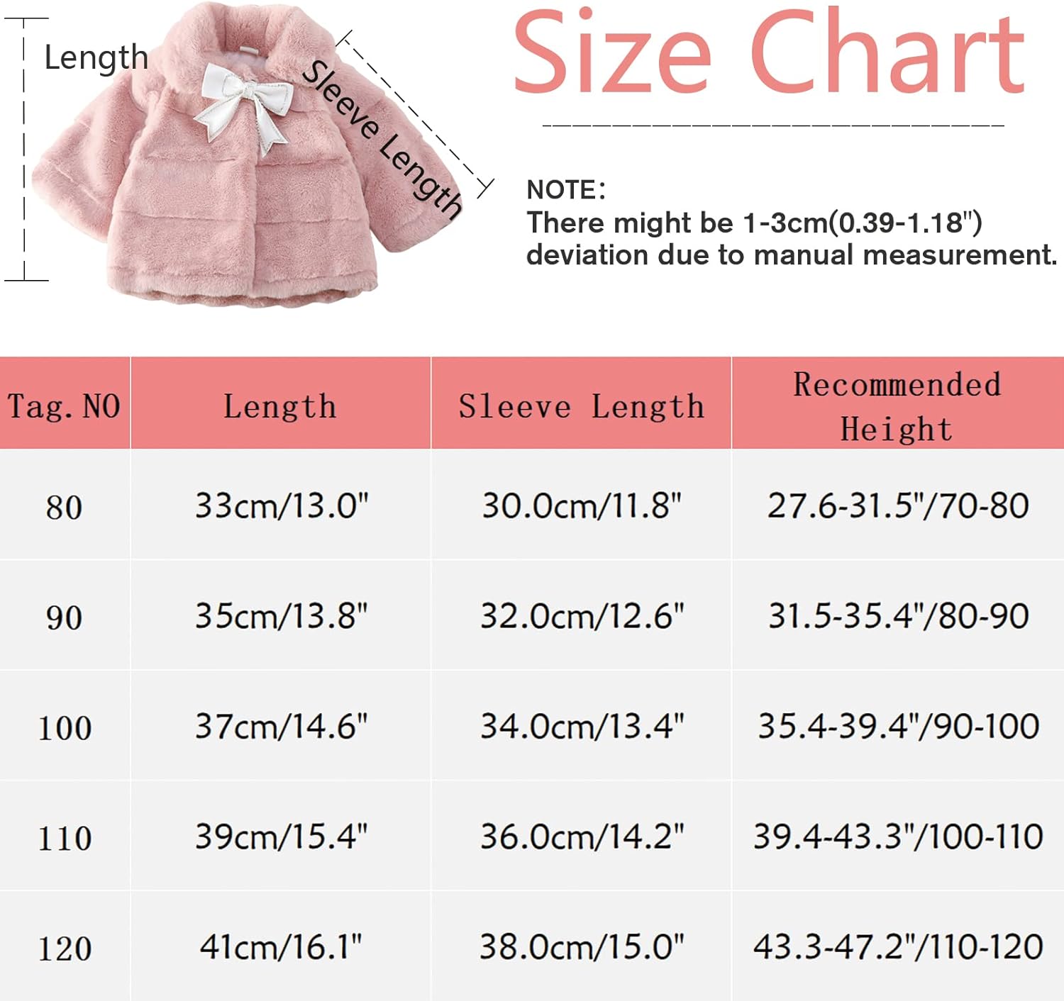 Happy Cherry toddler girls fuzzy coat