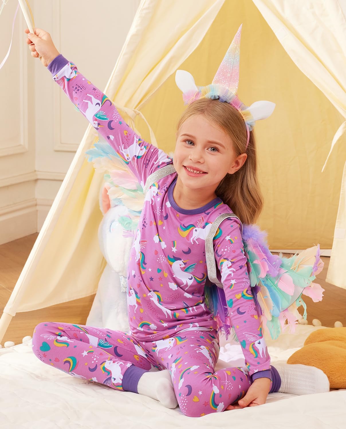 Luxurious Bamboo Viscose Pajama Sets for Kids 2-8Y