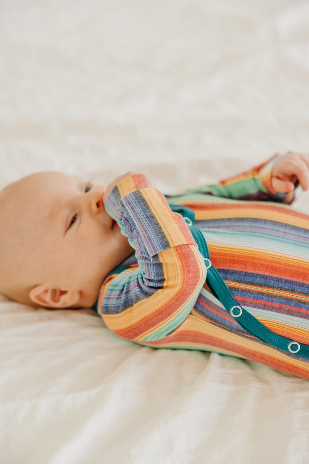 Copper Pearl Knotted Newborn Gown Soft Stretchy Sleepers for Baby