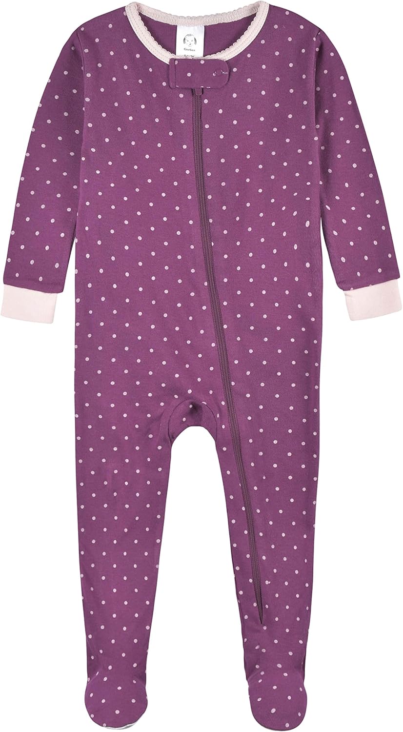 Snug Style Gerber Baby Girls Pajamas