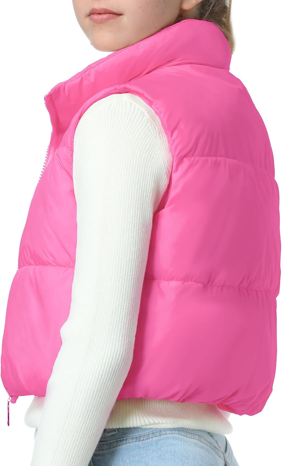 EXARUS Girls Puffer Vest Warm Waterproof 100 Cotton