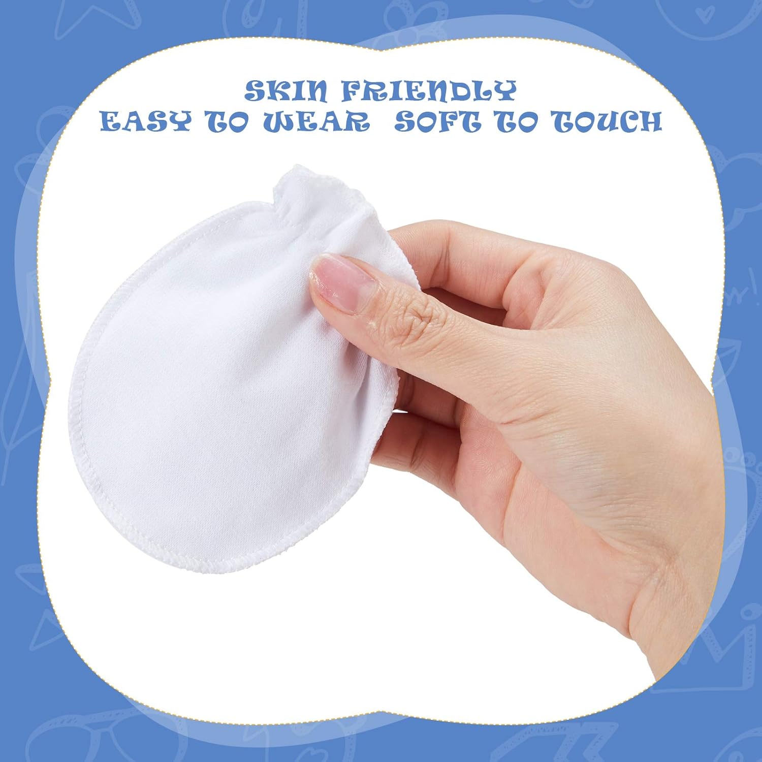 Softest No Scratch Cotton Mittens for Babies
