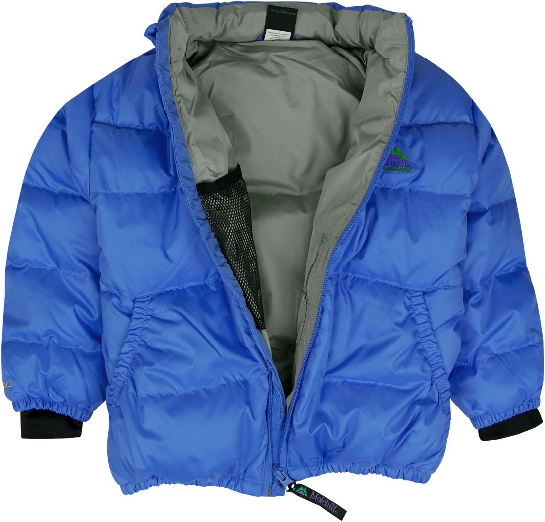 Molehill Kids Down Hoodie 700 Fill Water Repellent Insulated for Little Ones