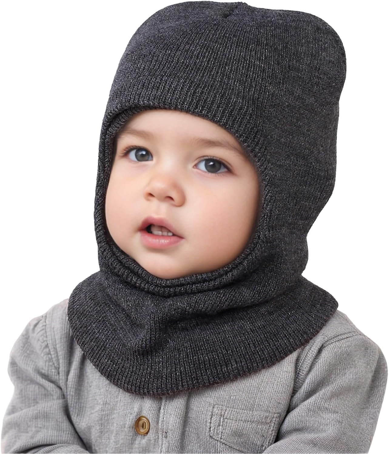 Toddler Winter Hat Scarf Set with Pom-Pom