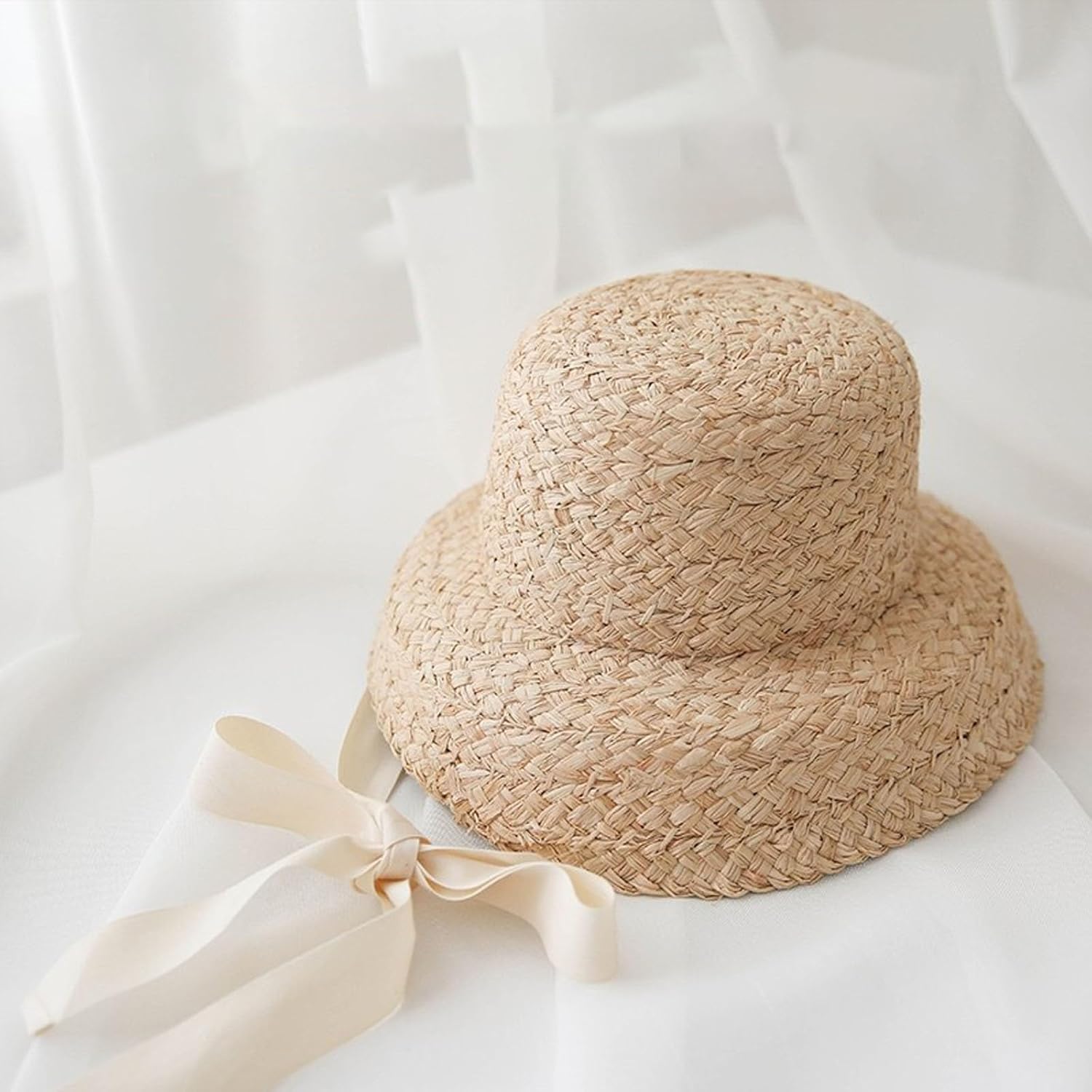 Straw Hats for Toddlers Soft Cotton Elastic Fit Stylish Design Safety