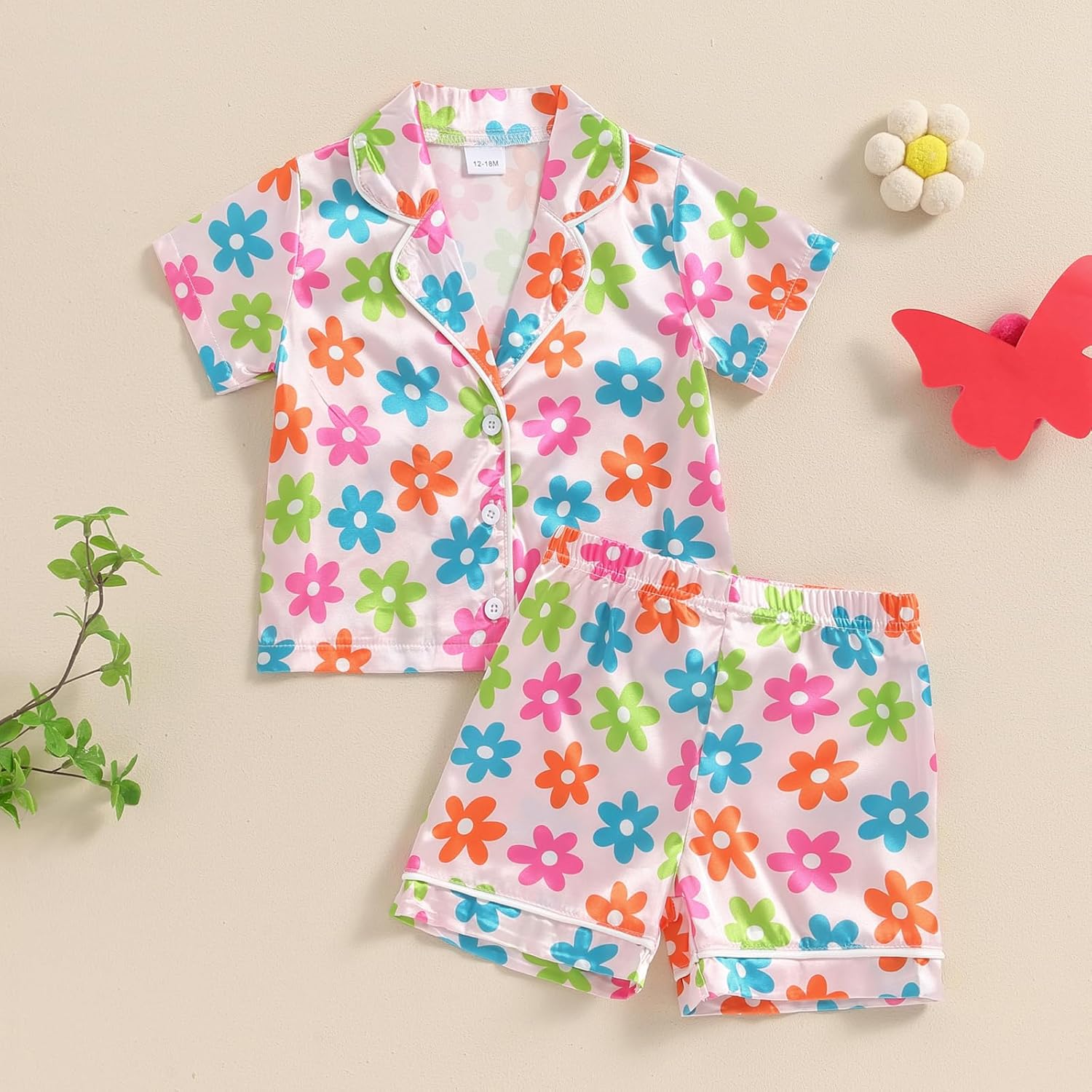 Kavousa Toddler Pajamas ButterflyFruit Print Personalized