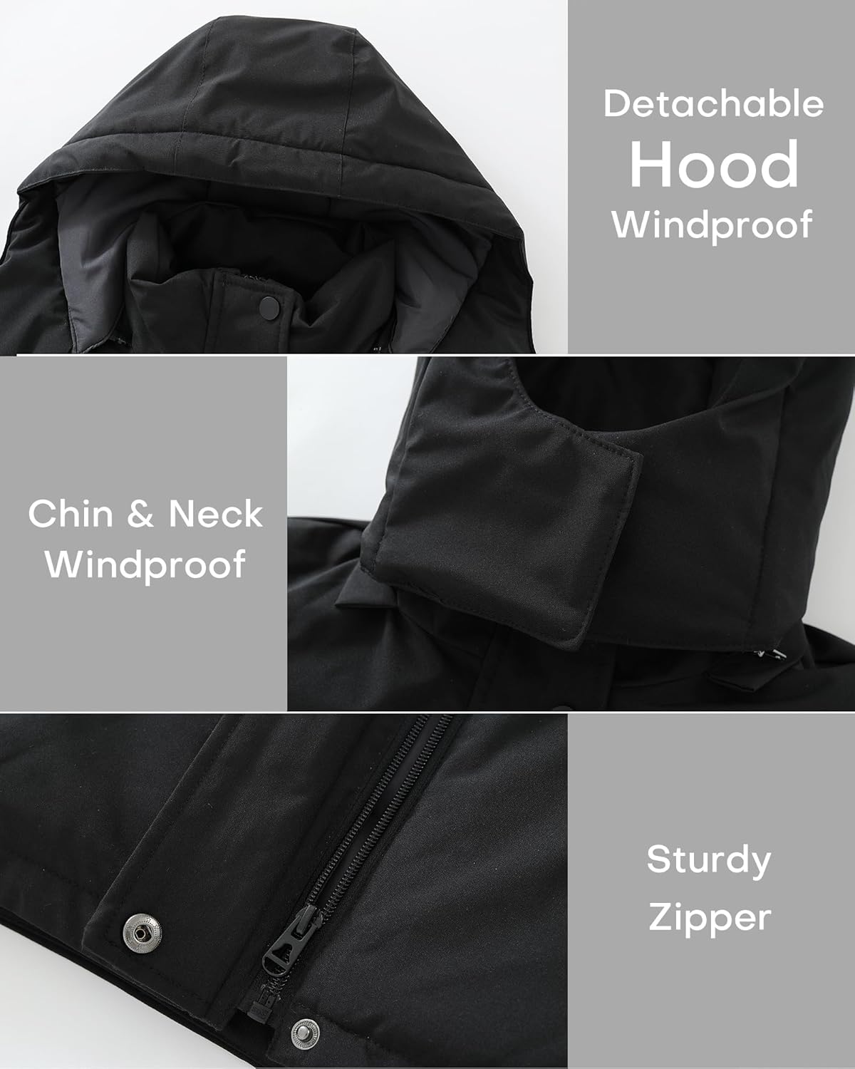 Winter Waterproof Coats for Girls Windproof Durable