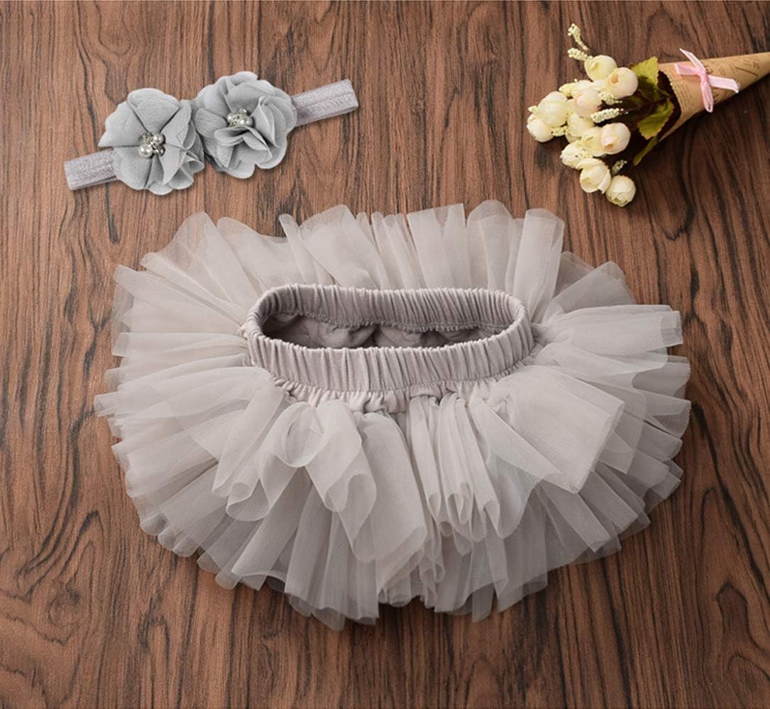 Perfect Choice Baby Girls Tutu Skirt Headband Set 6-24 Months