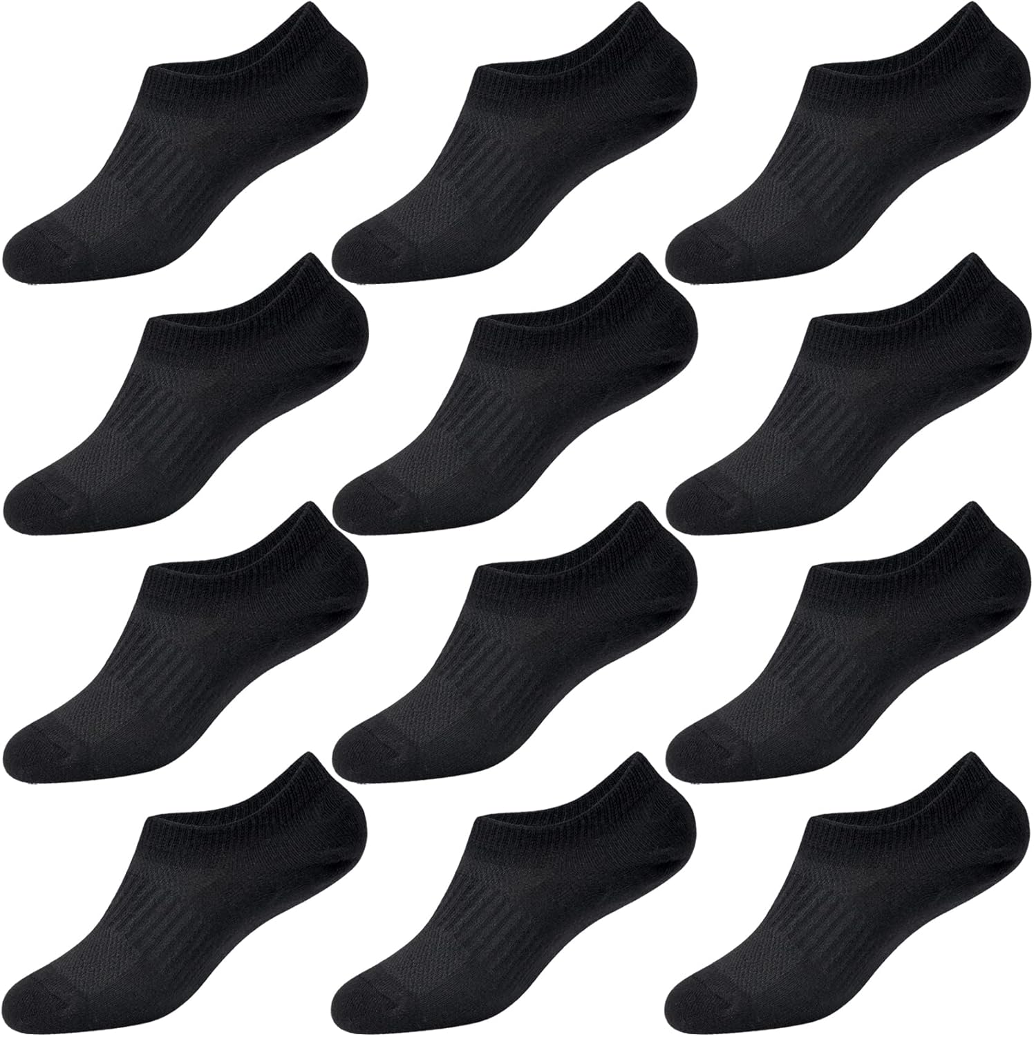 CoziWill Socks No Show Girls 12 Pair