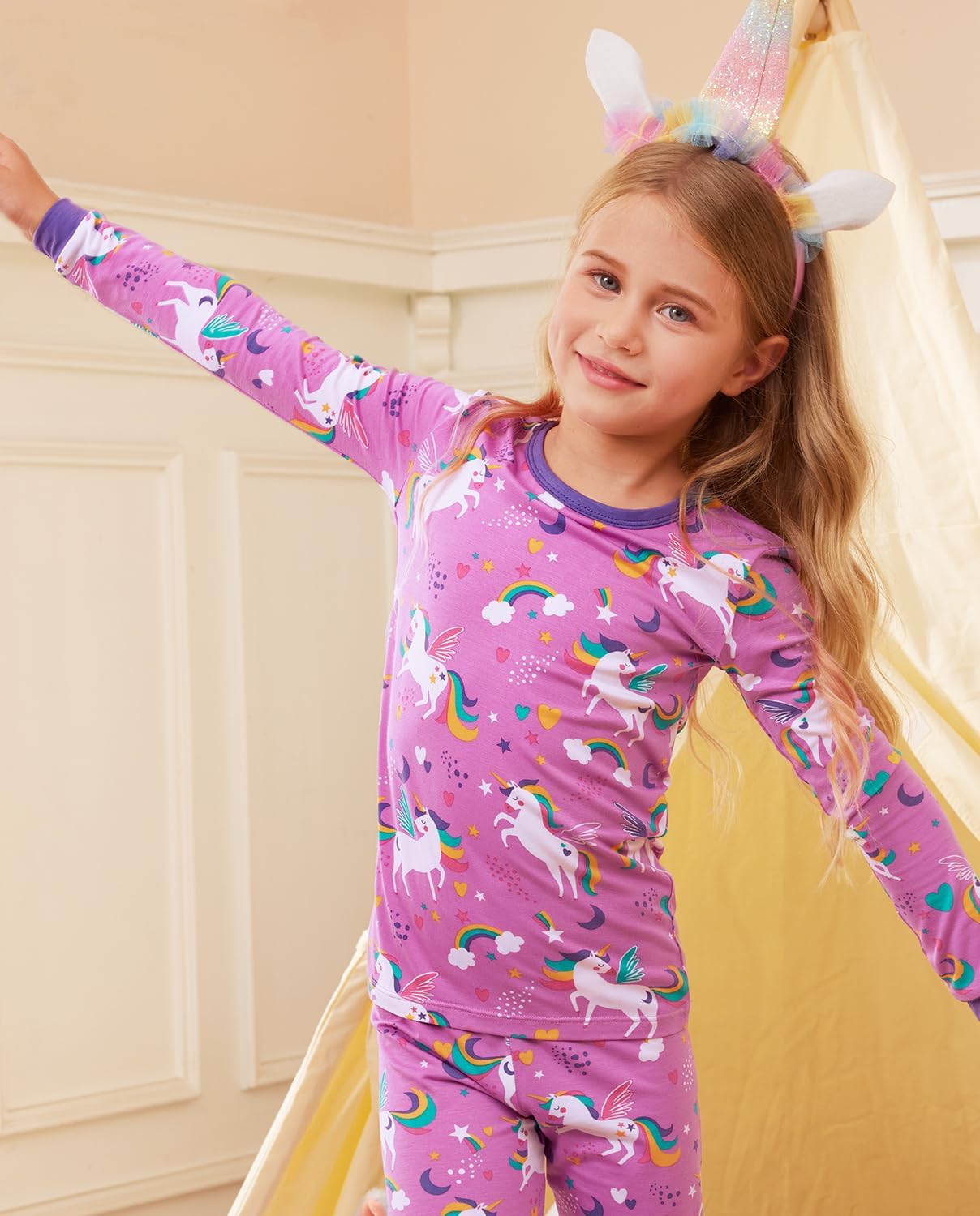 Luxurious Bamboo Viscose Pajama Sets for Kids 2-8Y