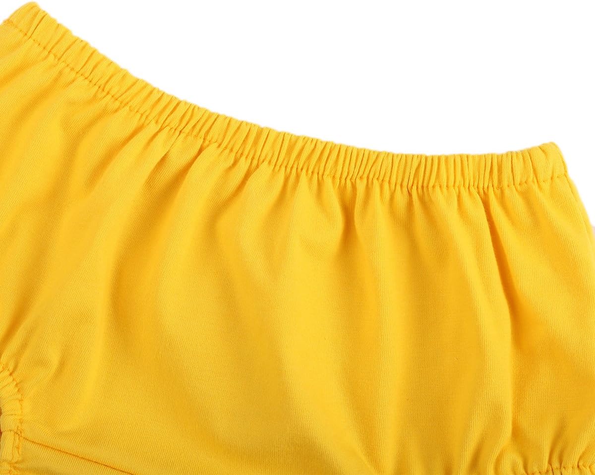 Beeby Yellow Summer Diaper Shorts for Babies
