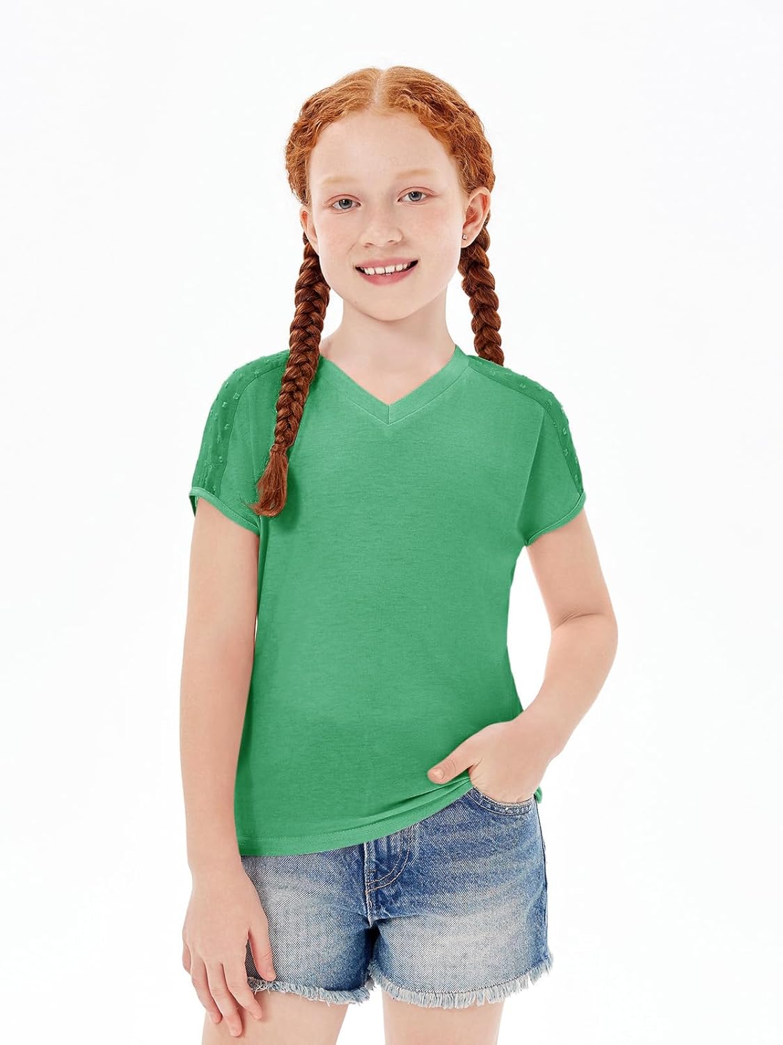 Comfortable V-Neck T-Shirt for Girls