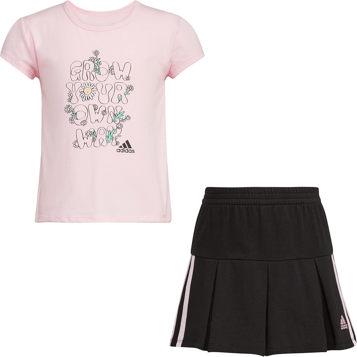 Adidas Girls Sporty Tank Skort Set Stylish Perfect for Summer