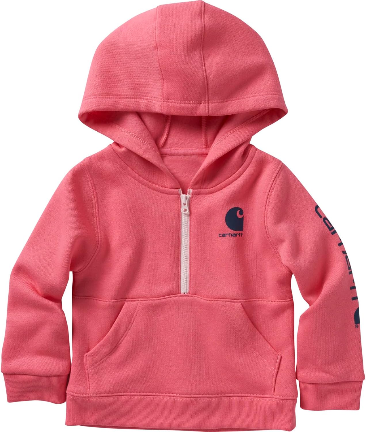 Carhartt Girls Long-Sleeve Half-Zip Hooded Sweatshirt