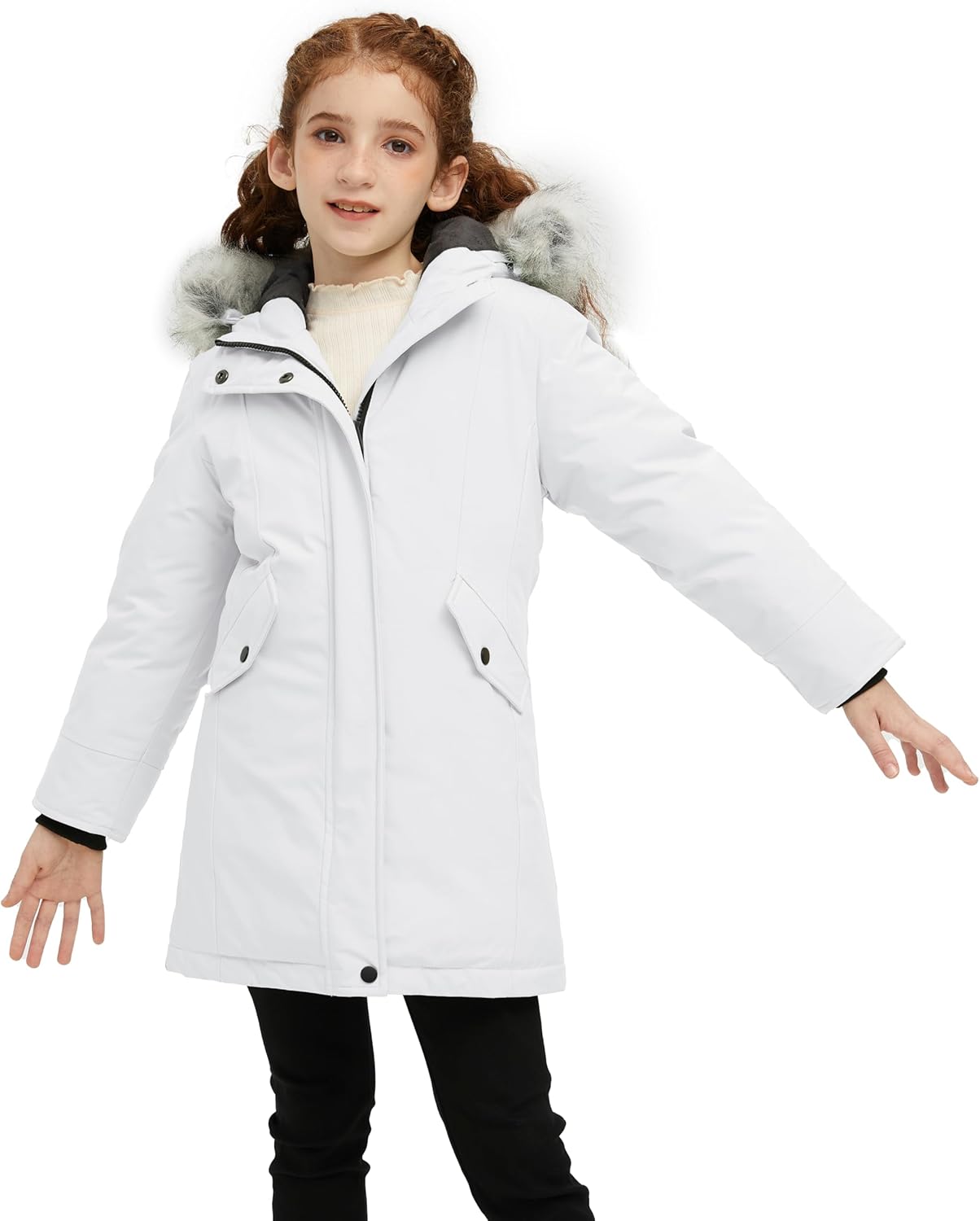 Wantdo Girls Winter Coat - Warm Windproof Parka for Cold Weather
