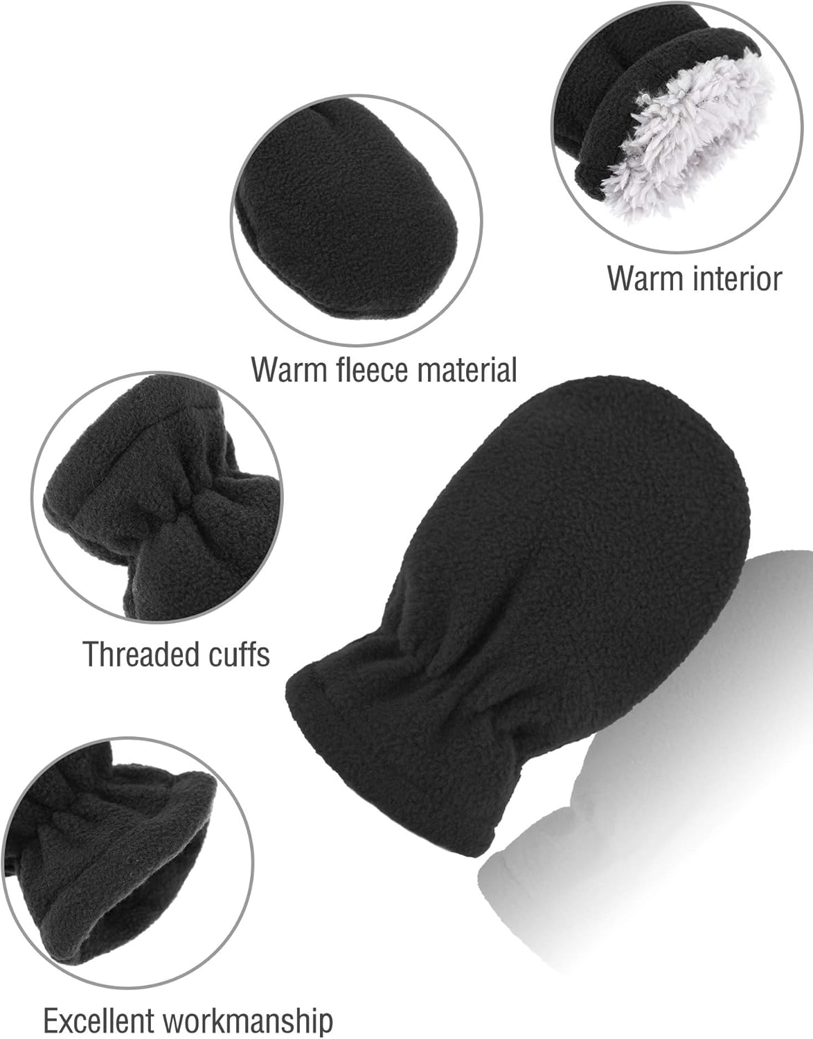SATINIOR Winter Mitten