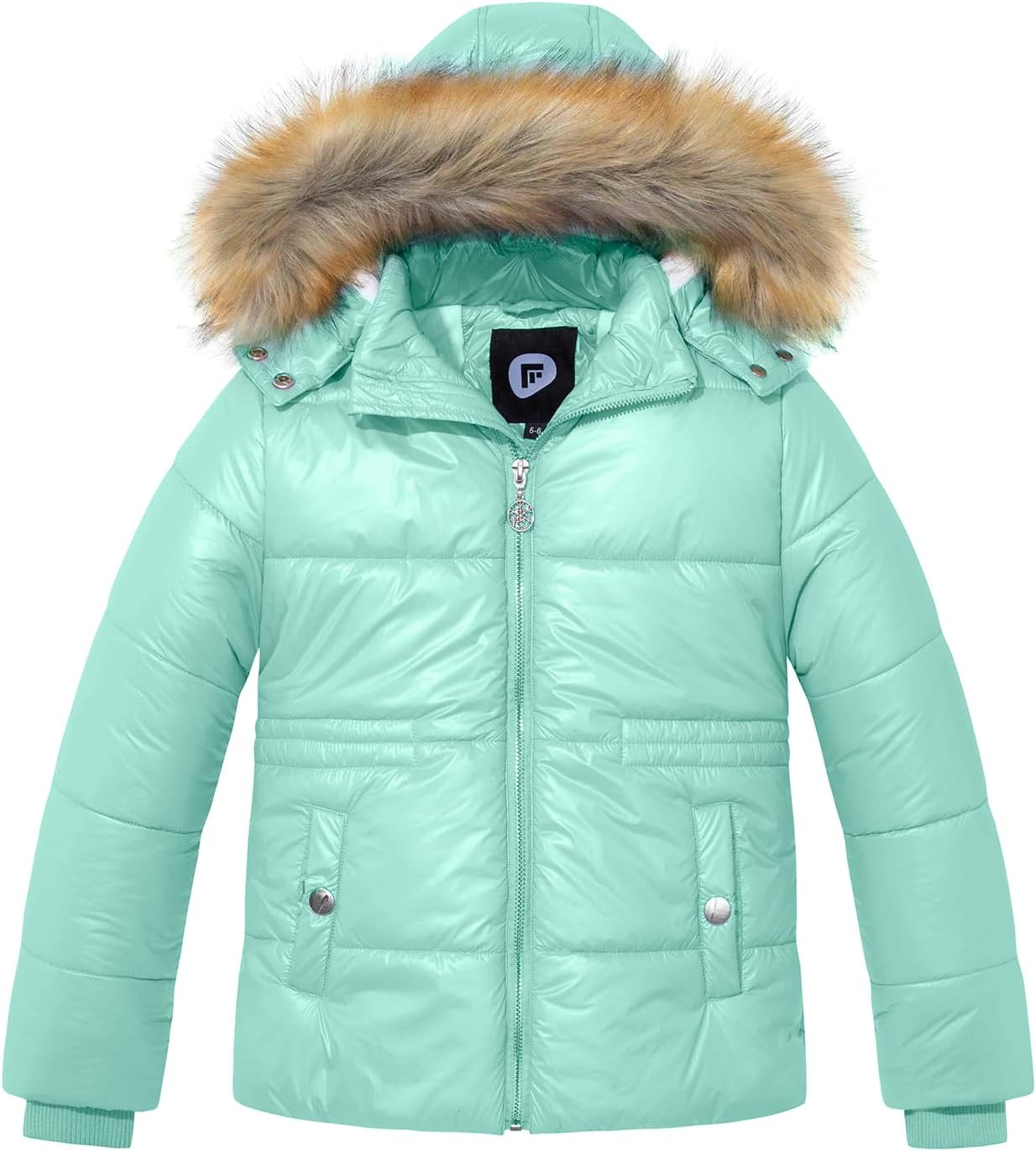 Garemcy Girls Metallic Winter Coat
