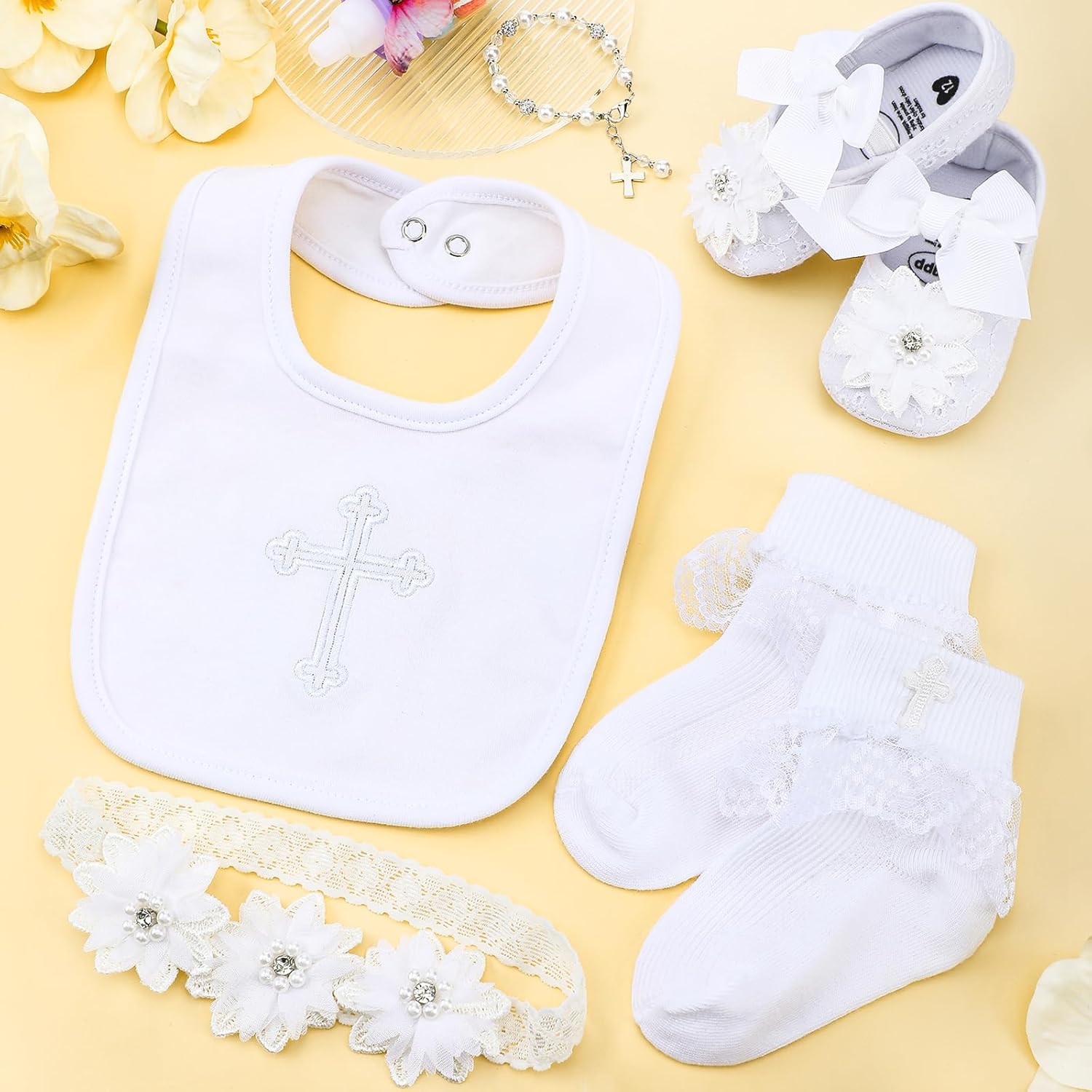 Bunnycool 5-Piece Baptism Set for Baby Girl