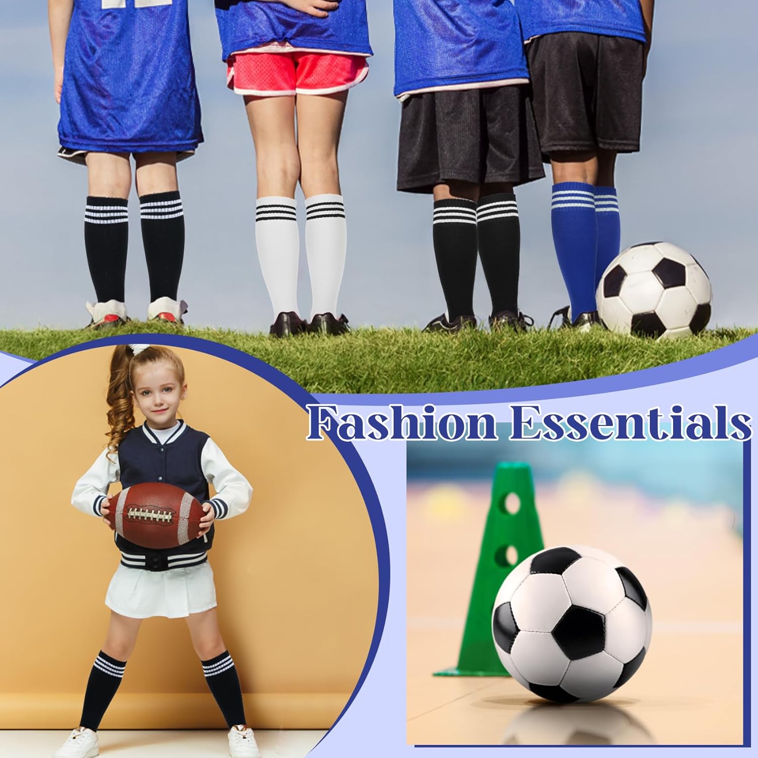 YSense Kids Soccer Socks for Boys Girls