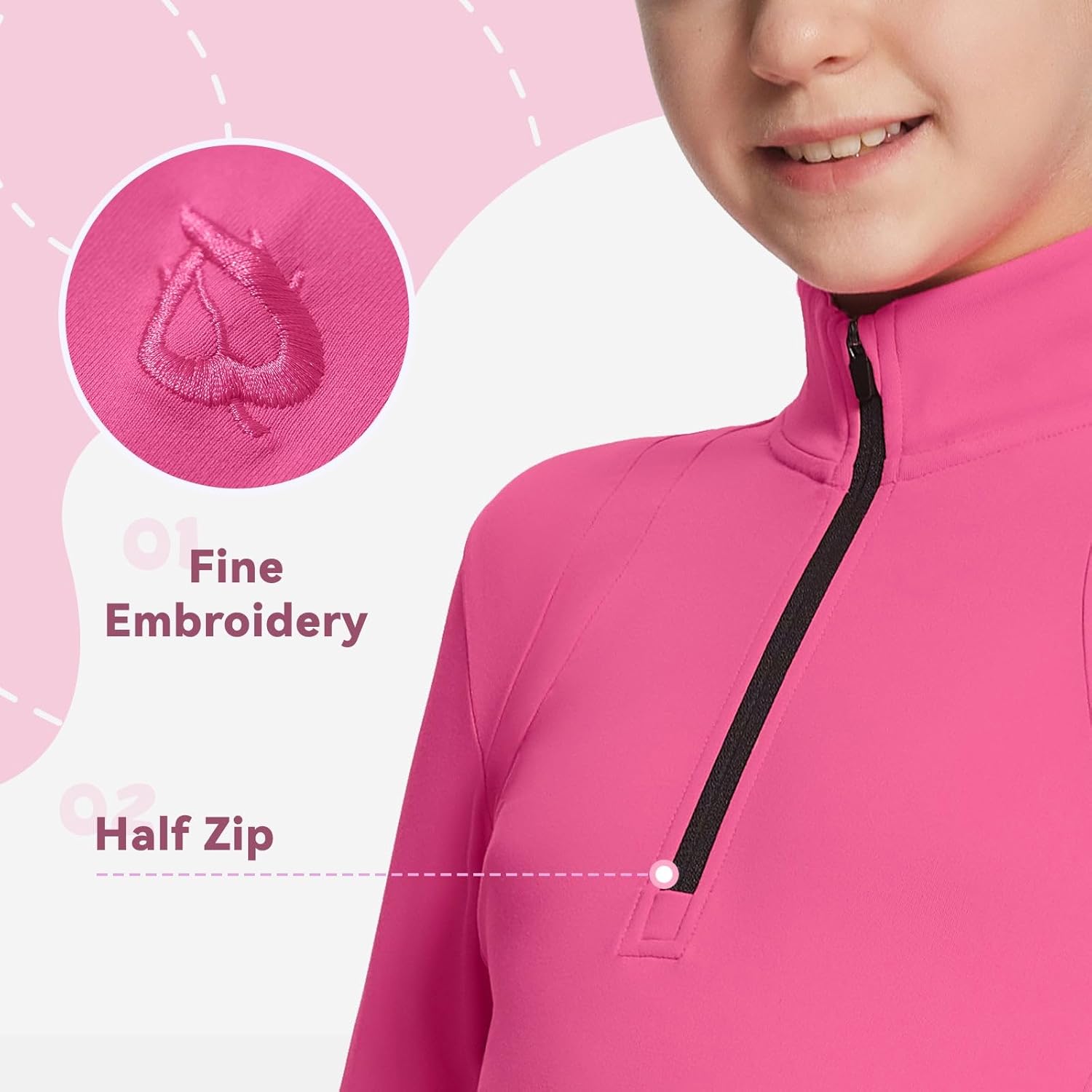 Baleaf Girls Thermal Fleece Jacket