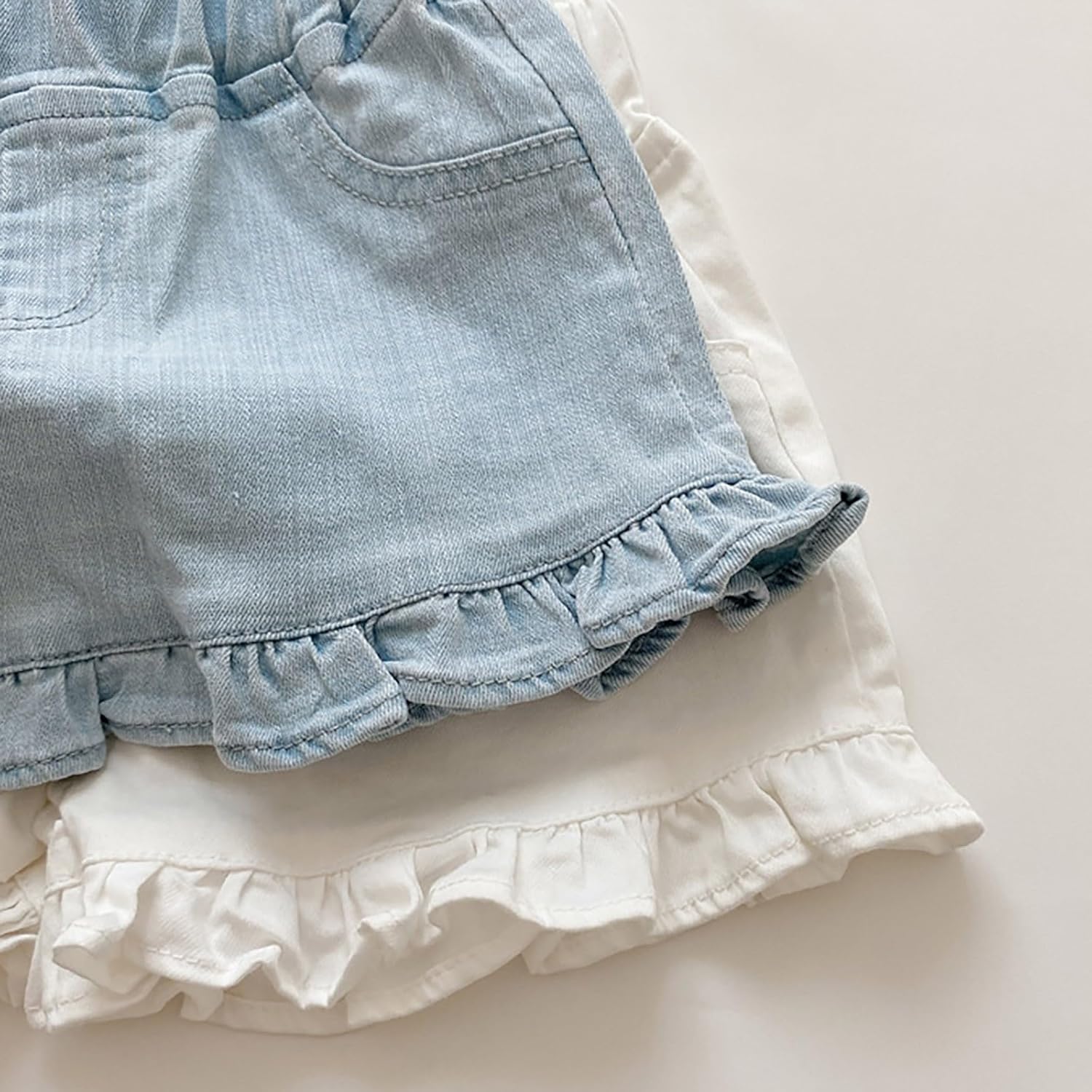 Fireardy Toddler Boys Denim Elastic Waist Shorts