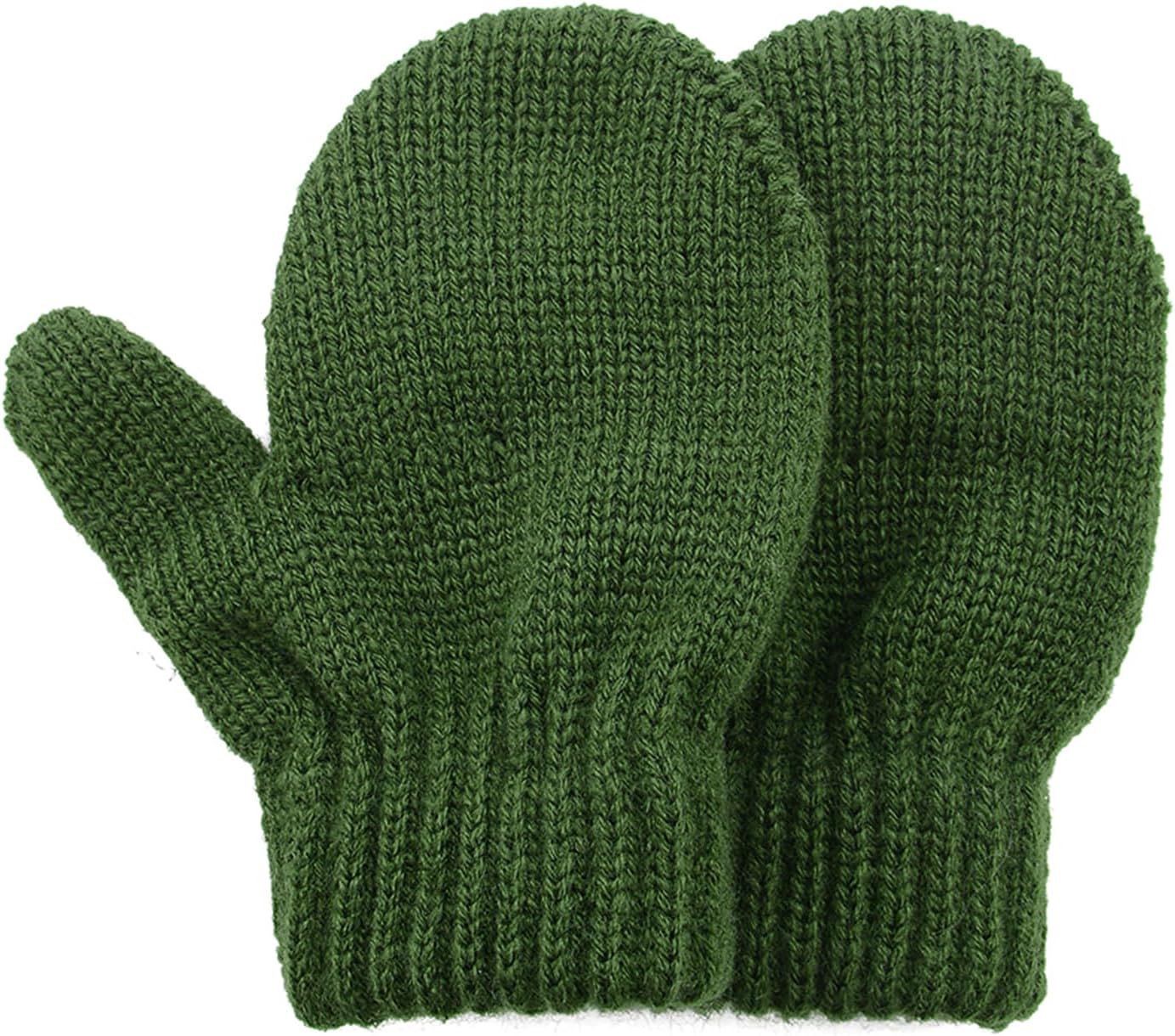 Thick-Knit Winter Gloves for Kids Soft Warm Trick