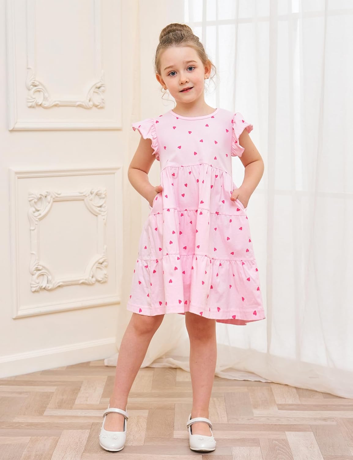 Cute midido dress for girls Bumeex