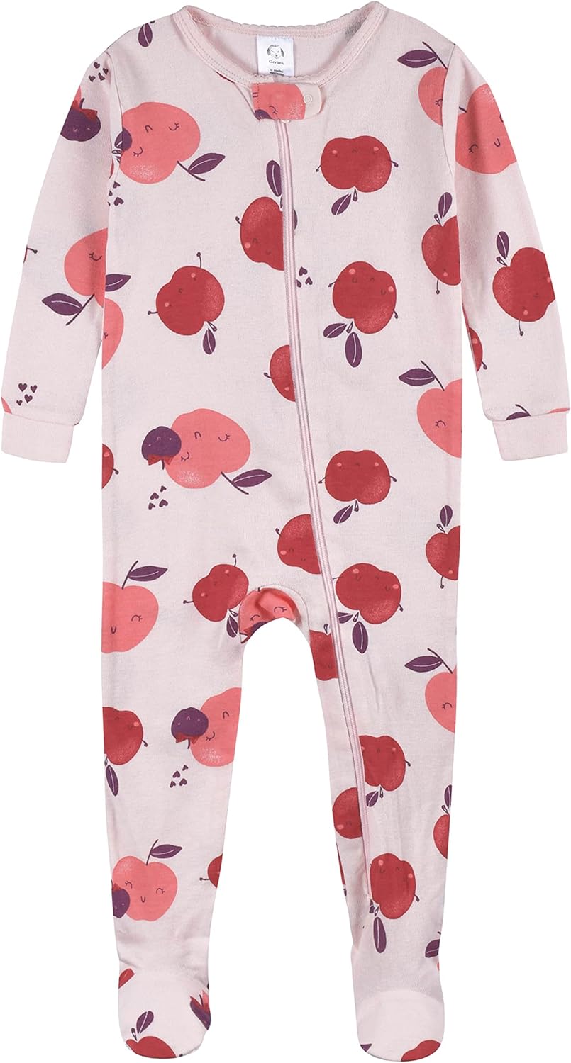 Snug Style Gerber Baby Girls Pajamas