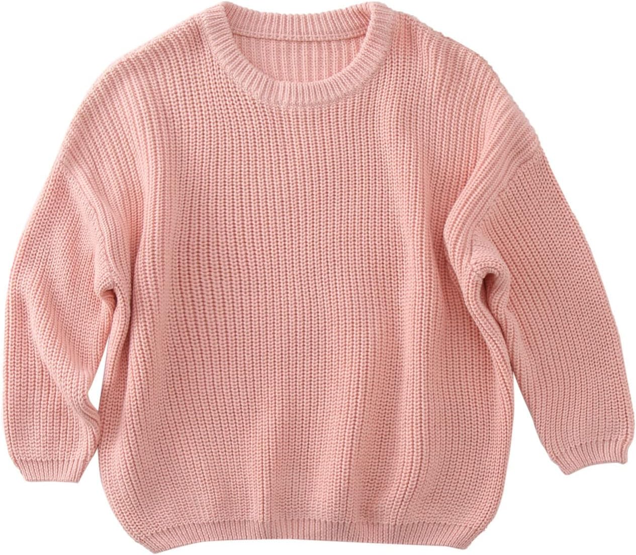 Chunky Knit Crewneck Sweater for Toddler Baby