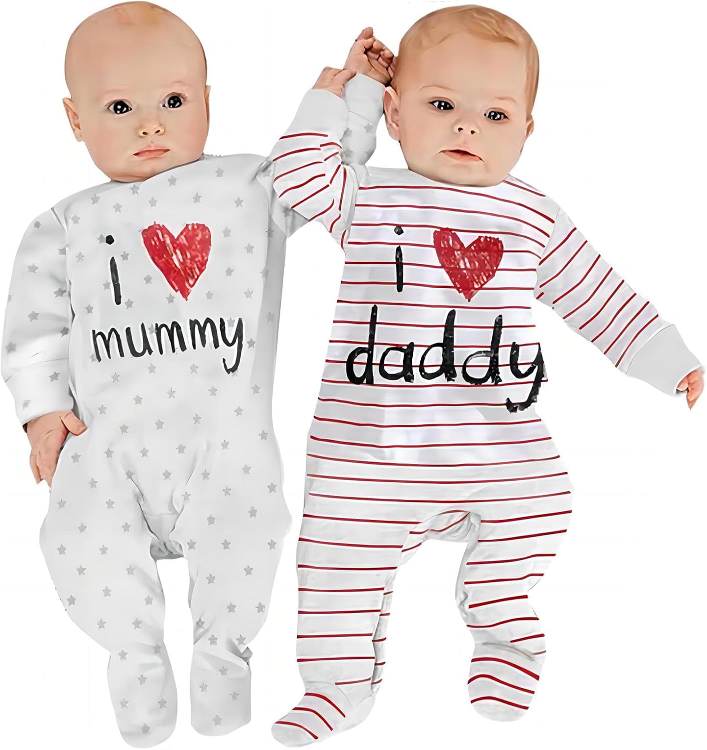 2-Pack Organic Cotton Baby Pajamas for Boys Girls