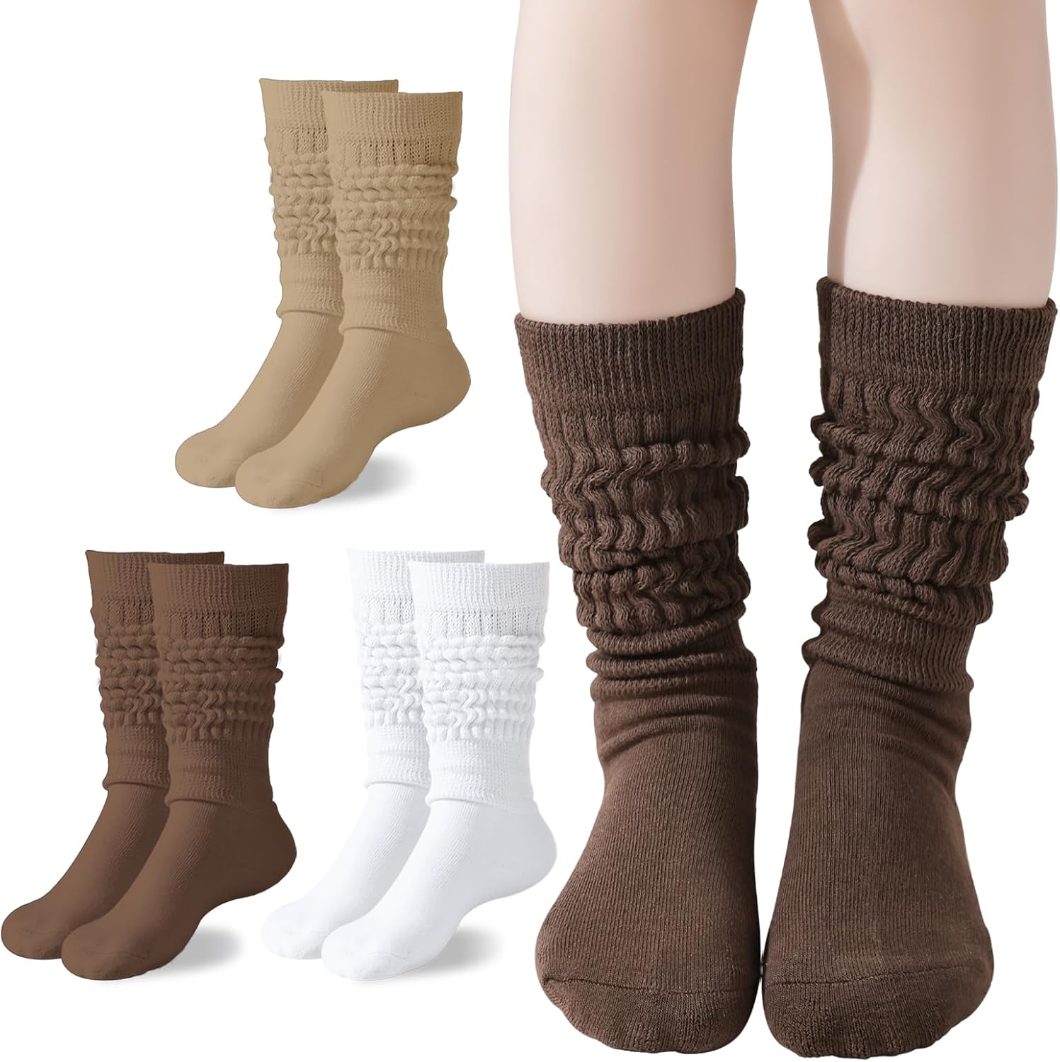 Mini Angel Slouch Socks for Girls Soft Warm Stylish 23 Pairs