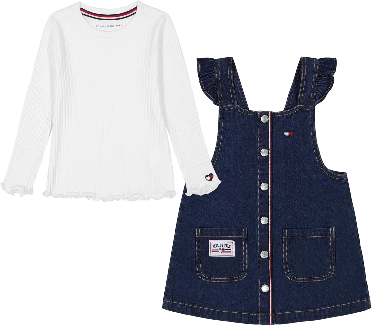 Tommy Hilfiger Girls Jumper Set - Soft Comfortable