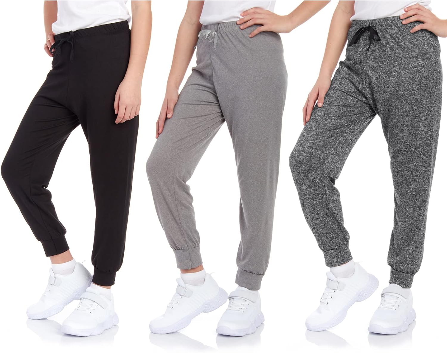 Sweet Hearts 3-Piece Girls Athletic Joggers Made in USA