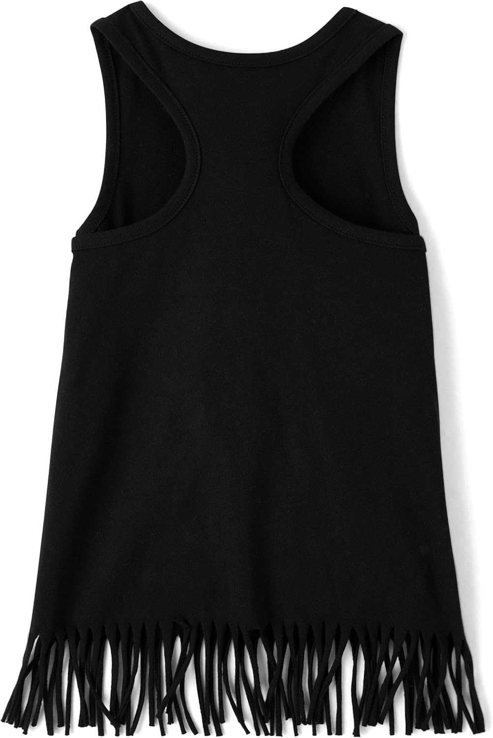 The Childrens Place Girls Graphic Fringe Tank Tops 1