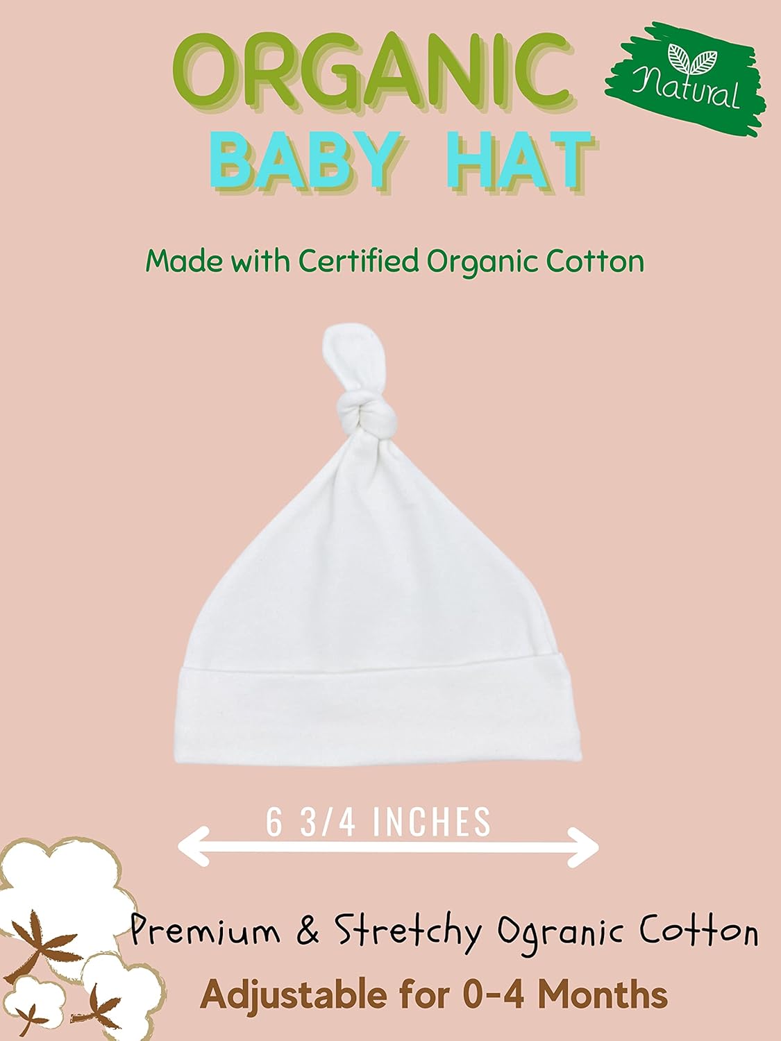 Cute New York Organic Baby Hat for Kids