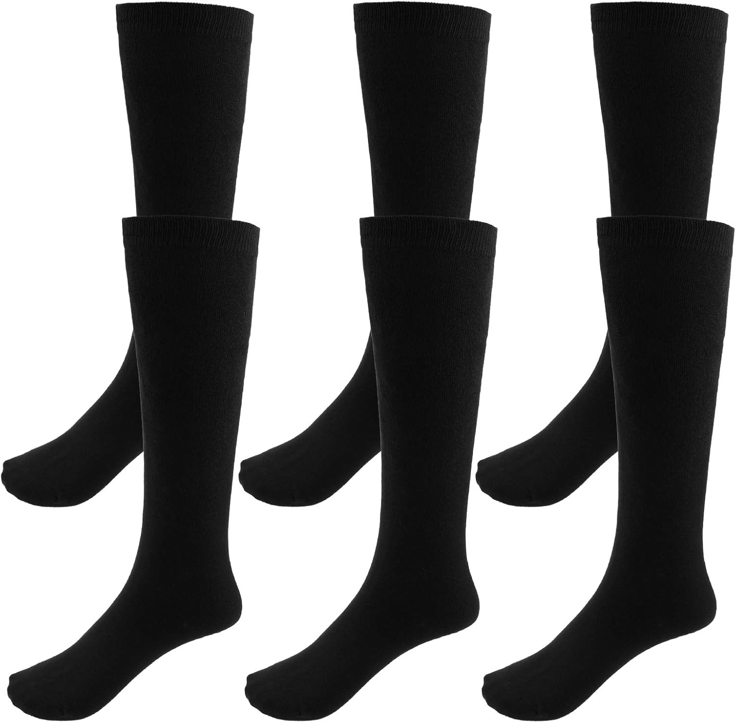 Stylish 3-Pair School Socks for Girls and Boys