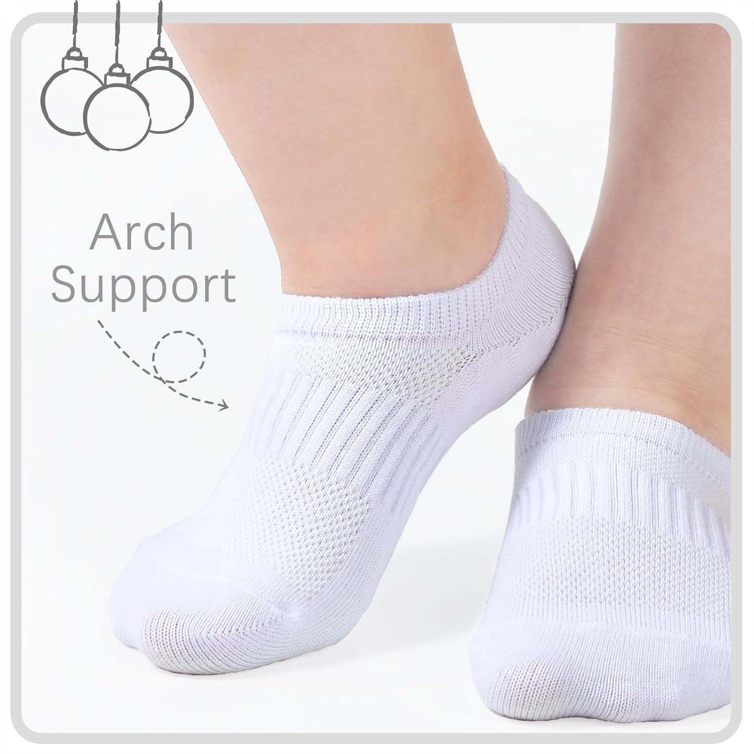 CoziWill Super Comfortable No-Show Socks Kids Adults