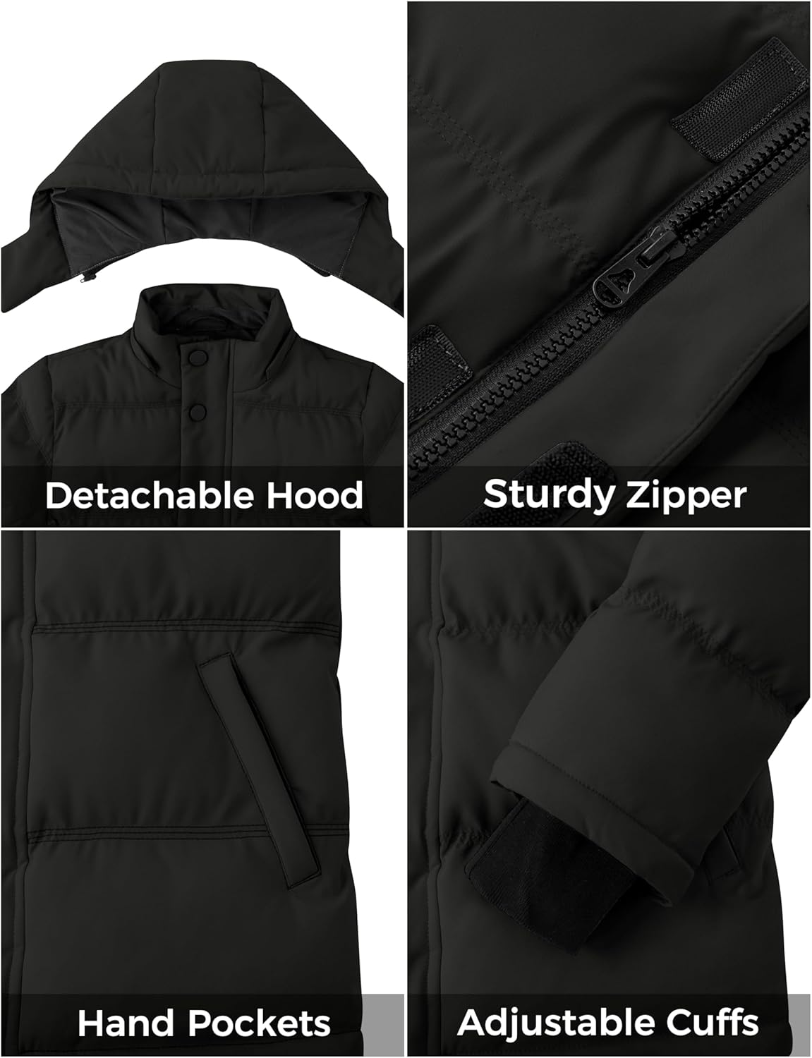 ZSHOW Girls Waterproof Winter Coats - Cozy Waterproof