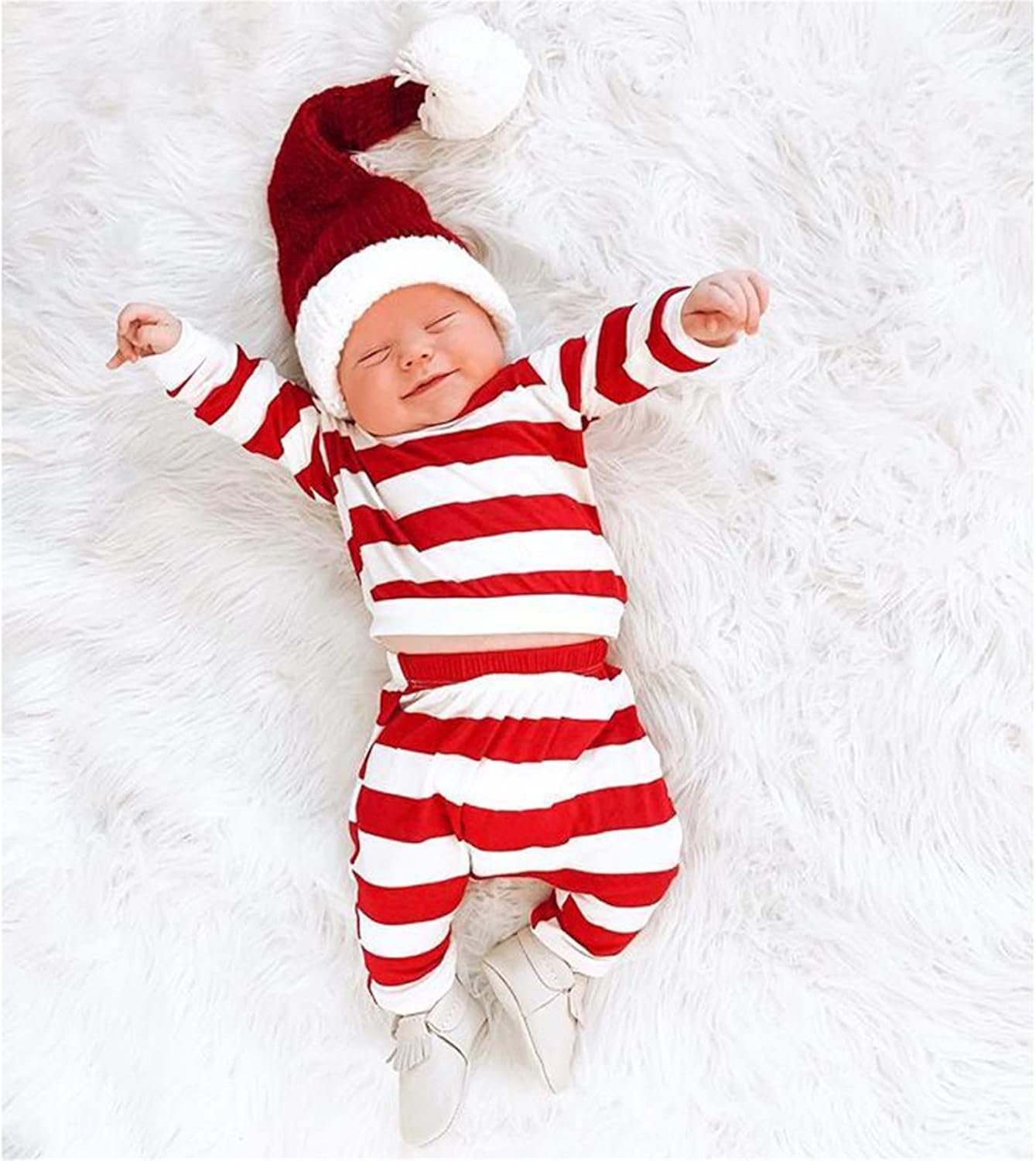 Red Striped Pajama Set for 2-3 Years