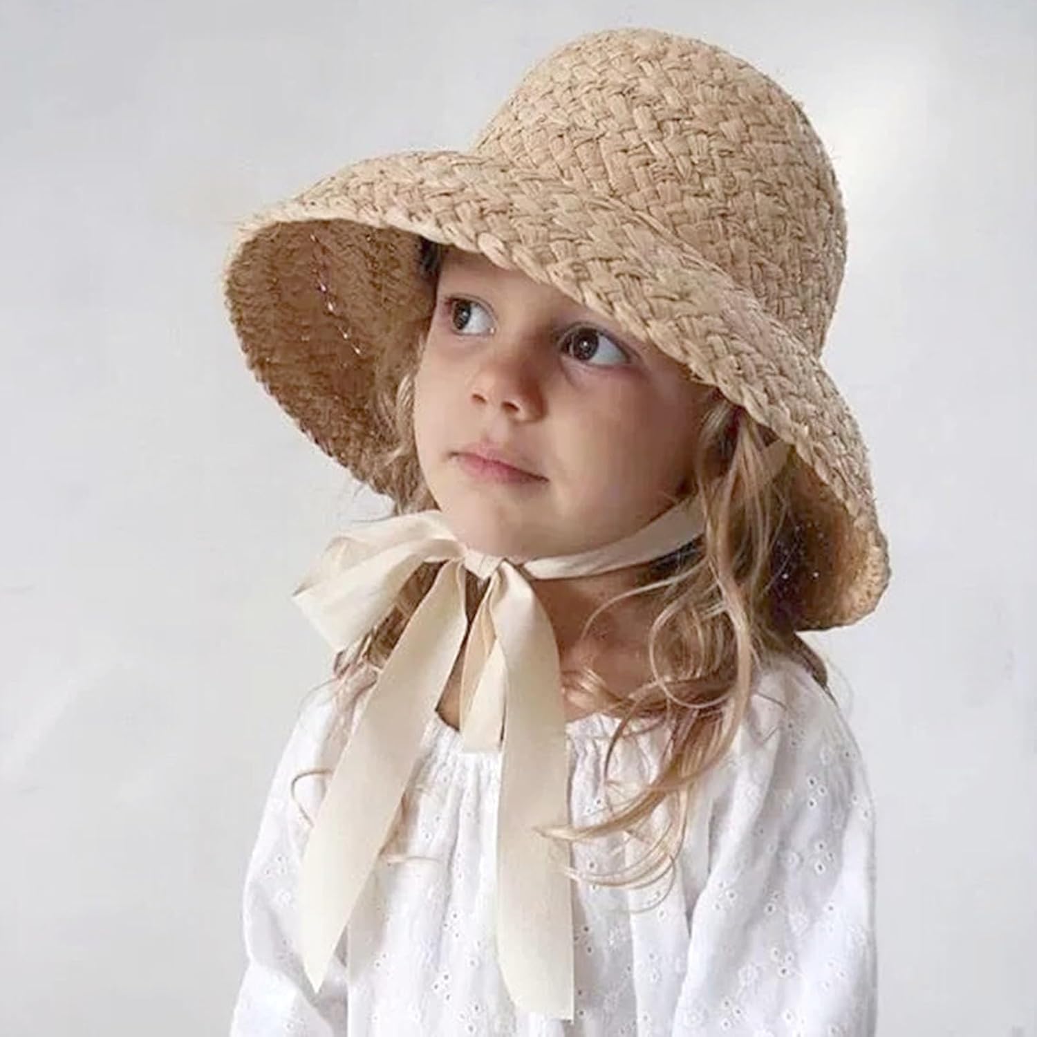 Straw Hats for Toddlers Soft Cotton Elastic Fit Stylish Design Safety